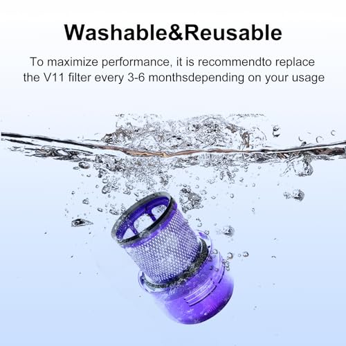 Vacuum Filter Replacement Parts Compatible with V11 Torque Drive