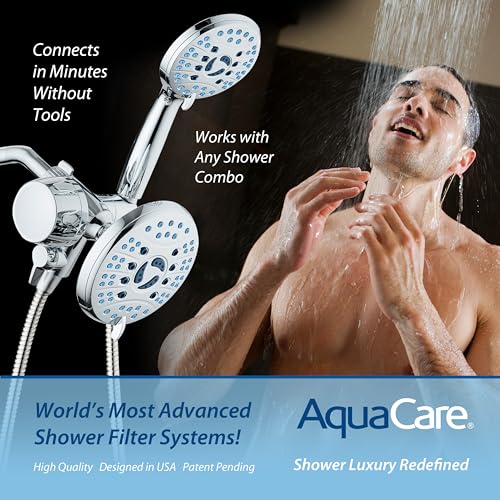 Combo Shower Head Water Filter with Built