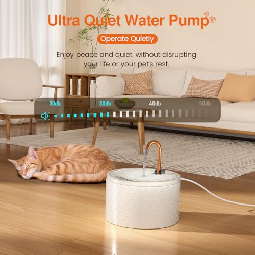 Ceramic Cat Water Fountain