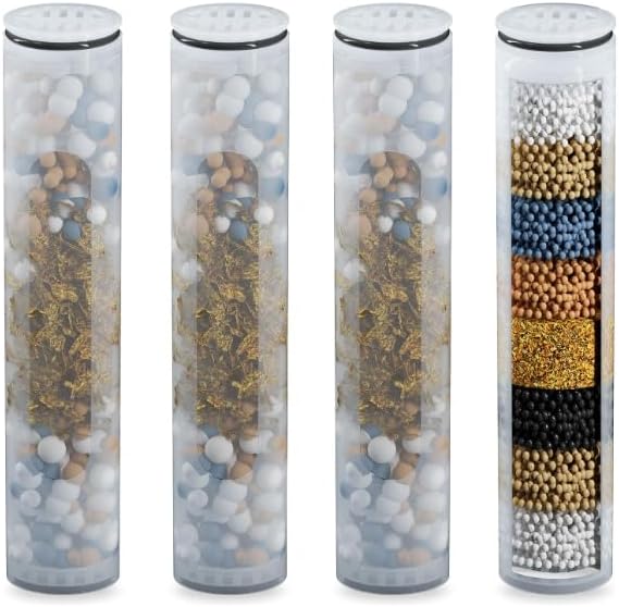 Muvzeznli replacement shower filter is compatible with MakeFit filtering handheld shower head, applicable models: SSJ781/DSSJ781/DSSJ781-01 (4Pack)