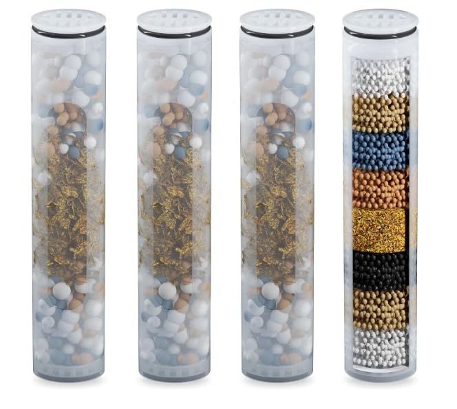 Muvzeznli replacement shower filter is compatible with MakeFit filtering handheld shower head (4 Count)