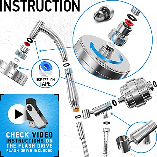 Handheld Shower Head With Filter