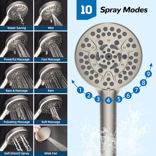 cUPC Certified High Pressue 13'' Rainfall Shower Head with 5