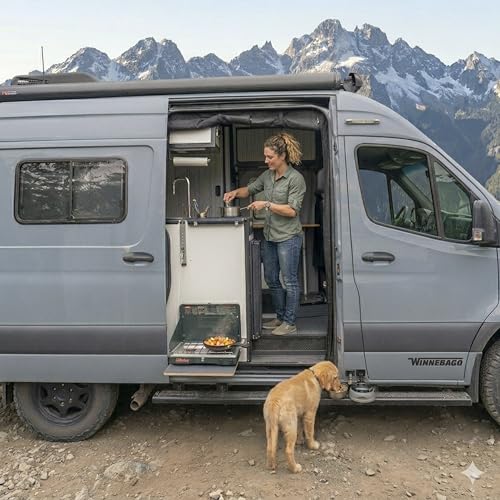 Splashless Pet Water Bowl with 1" Ball Mount for Campervans