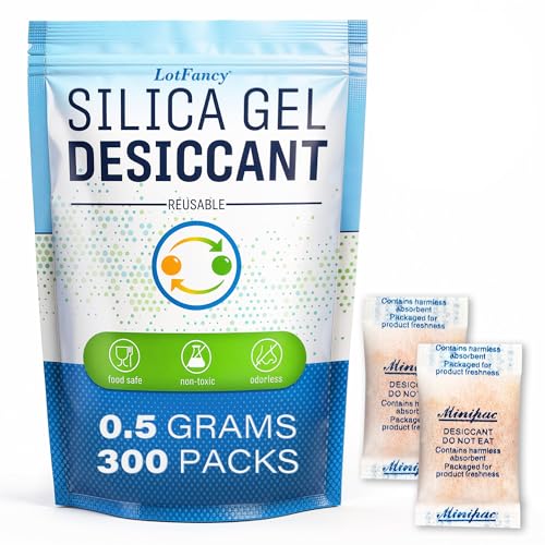 Silica Gel Packets 0.5g 300 Pack (300 Count)