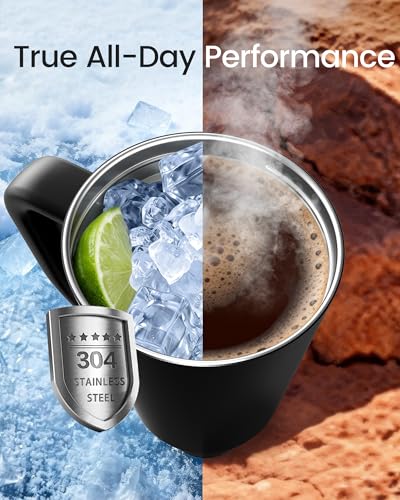 Insulated Mug 100% Leak Proof Insulated Water Bottle for Iced Coffee & Hot Drinks