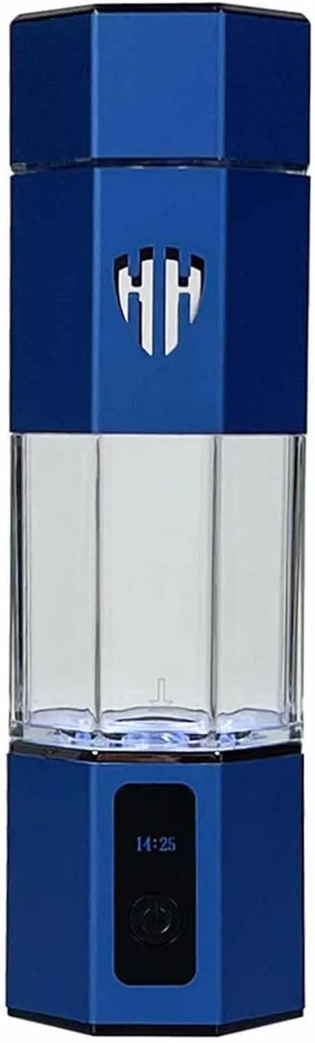 300ML Hydrogen Water Bottle Generator, Concentration Up to 3800-6000PPB, Dual Chamber PEM and SPE Electrolysis Technology, Portable Hydrogen Water Machine