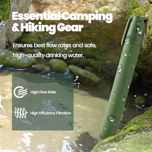Camping Water Filtration Straw (4 Count)