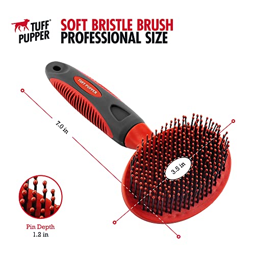 Round Bristle Soft Brush for Dogs and Cats