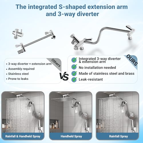 Filtered Shower Head with Handheld