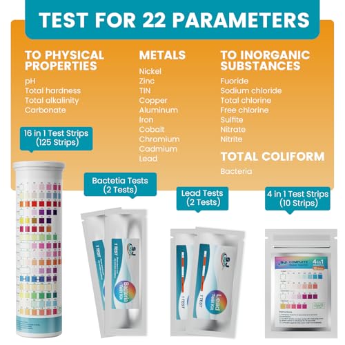22 in 1 Water Test Kits (125 Strips)