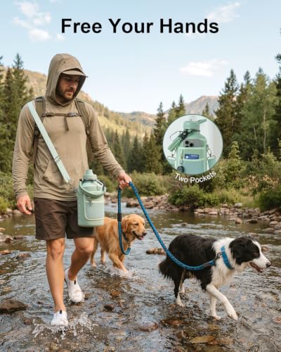 64 oz Water Bottle Stainless Steel with 3 Lids
