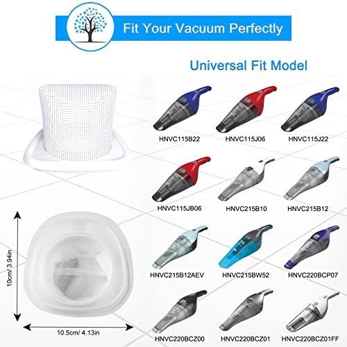 HNVCF10 Filters for Black and Decker HNVC215B10 (4 Count)