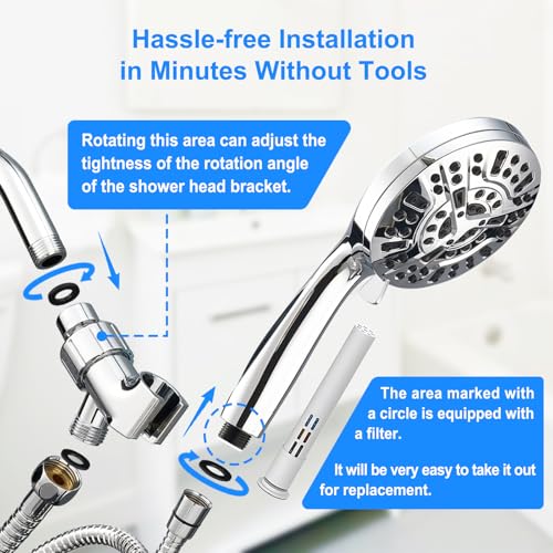 Filtered Shower Head with Handheld