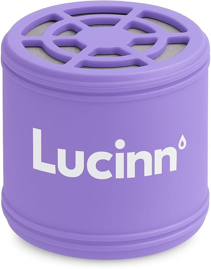 Lucinn Rain Replacement Filter Cartridge for Lucinn Pro Filtered Showerhead – Helps Reduce Chlorine for Softer Skin and Hair