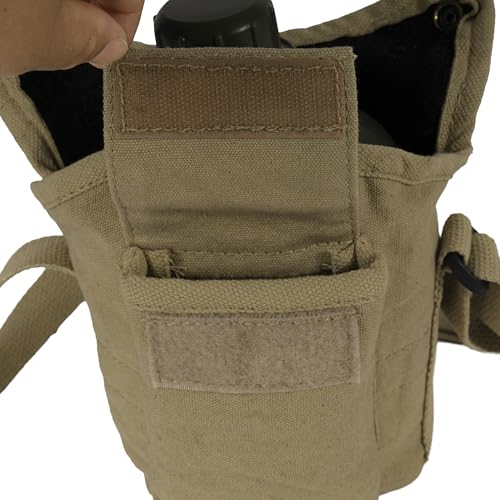 Vintage Canvas Canteen Cover Bag w