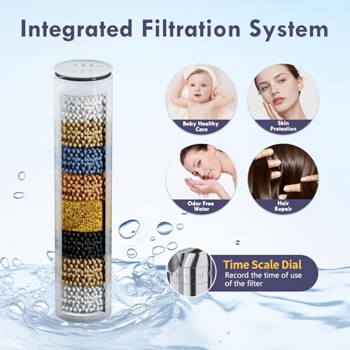 Chrome Filtered Dual Shower Head with Handheld Spray Combo
