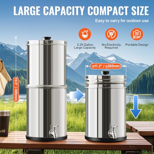 Gravity fed Water Filter System