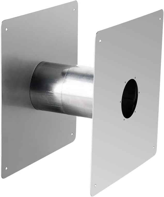 CAMPLUX 2.36'' Stainless Steel Vent Wall Thimble for Indoor Gas Water Heater