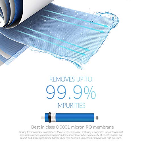 RCC7P 75 GPD Reverse Osmosis System with Pump