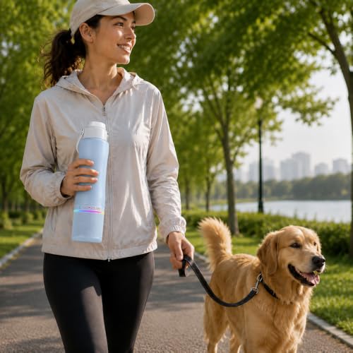 Stainless Steel Water Bottle with Portable Bluetooth Speaker TWS