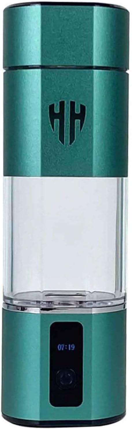 300ML Hydrogen Water Bottle Generator, Concentration Up to 3800-6000PPB, Dual Chamber PEM and SPE Electrolysis Technology, Portable Hydrogen Water Machine
