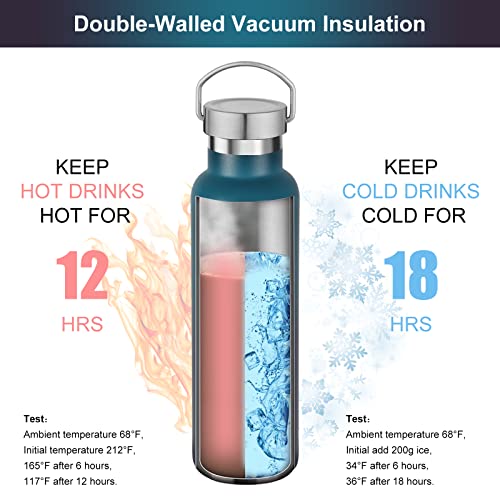 20 oz Insulated Water Bottles Bulk 2 Pack (2 Count)