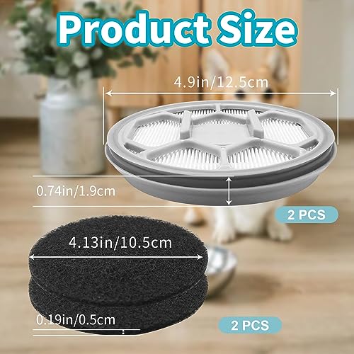 Hepa Sponge Filter for Oneisall &Afloia &Homeika Pet Grooming Kit Vacuum (2 Count)