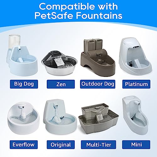 8 PCS Water Fountain Filter Compatible with Petsafe Drinkwell (8 Count)