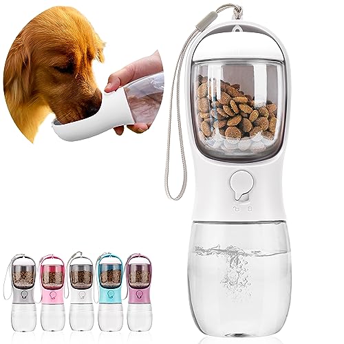 Dog Water Bottle with Food Container