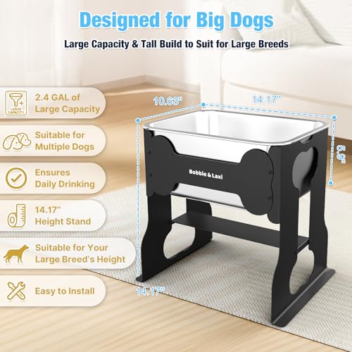 14" Elevated Dog Water Bowl