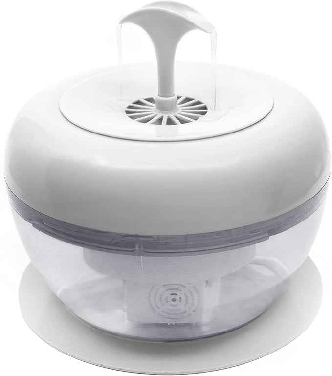 IntelliLeash PURRoducts Purrfect Water Fountain for Cats and Small Dogs with Premium 5-Layer Filter That Lasts Up to Two Months. Splash Free and Tip-Proof Design. Low Water Auto Shut-Off Feature.