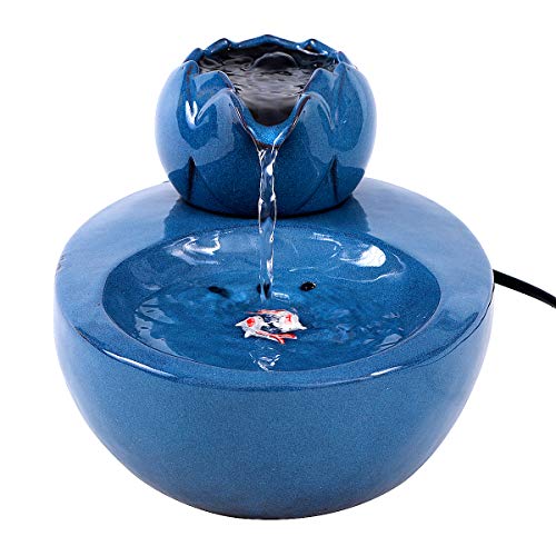 Ceramic Cat Drinking Water Fountain