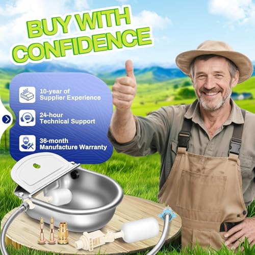 Automatic Animal Drinking Water Bowl with Float Valve