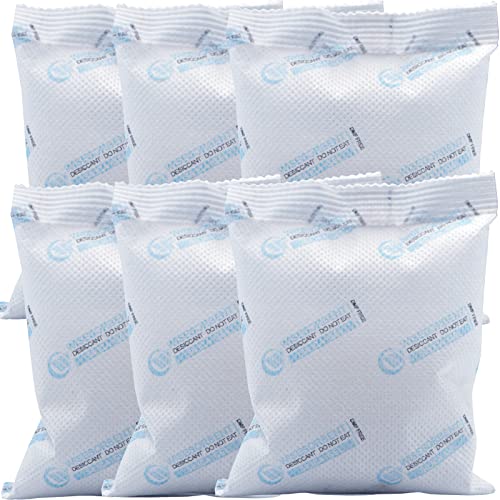 6Pcs 100 Gram Silica Gel Packets (6 Count)