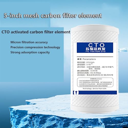 2.5" x 5" CTO Carbon Block Water Filter Cartridge Replacement