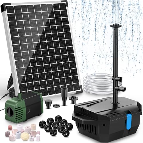 20W Solar Pond Filter with Fountain Pump
