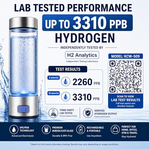 2026 New Hydrogen Generator Water Bottle SPE PEM Technology Water Ionizer