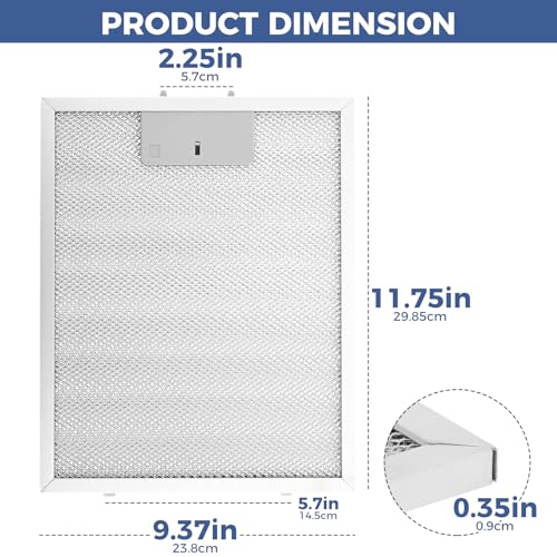 2 Pack SB08087294 Range Hood Filter Replacement (2 Count)