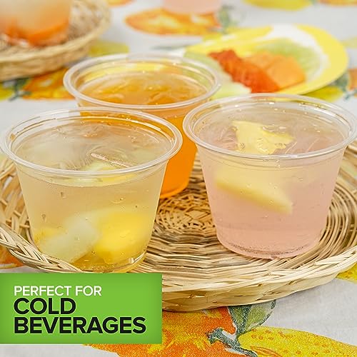 9 oz Clear PLA Cold Cups 1000 Pack Disposable Cups for Water Wine Beer Samples (1000 Count)