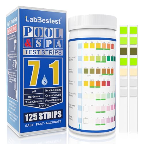 Pool Test Strips Spa Hot Tub Pool Water Testing Kit (125 Count)