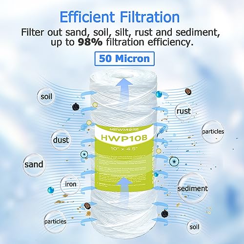 50 Micron Whole House Water Filter Cartridge (4 Count)