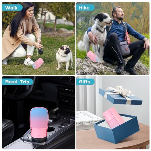 Portable Dog Water Bottle 10oz Pink