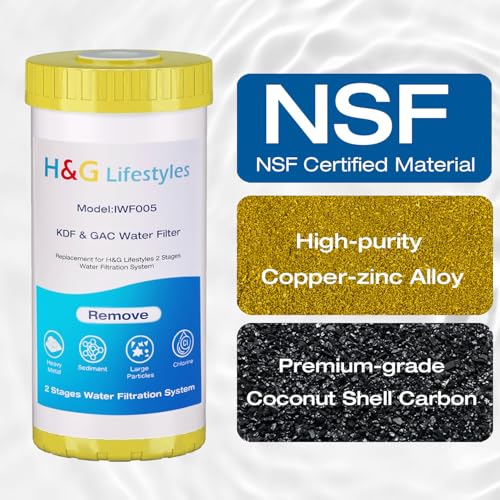 10" x 4.5" Whole House KDF and Carbon Water Filter
