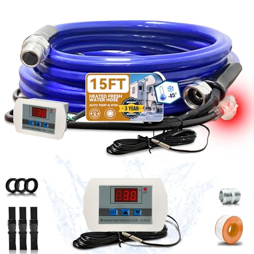 Heated RV Water Hose 15FT (15 Foot)
