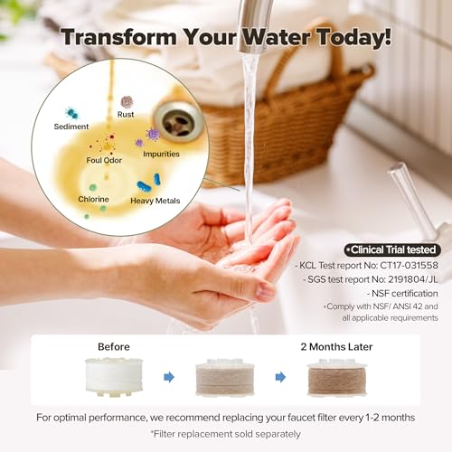 Bathroom Sink Faucet Water Filter