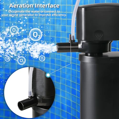 600GPH Cold Plunge Small Pool Filter with 24V DC Powerful Pump for or Up to 1000 Gal Cloudy Water Cleaner