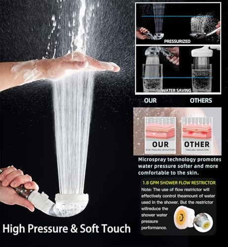 Filtered Shower Head with Handheld