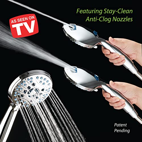 AquaCare 8 mode High Pressure Handheld Shower Head with 2