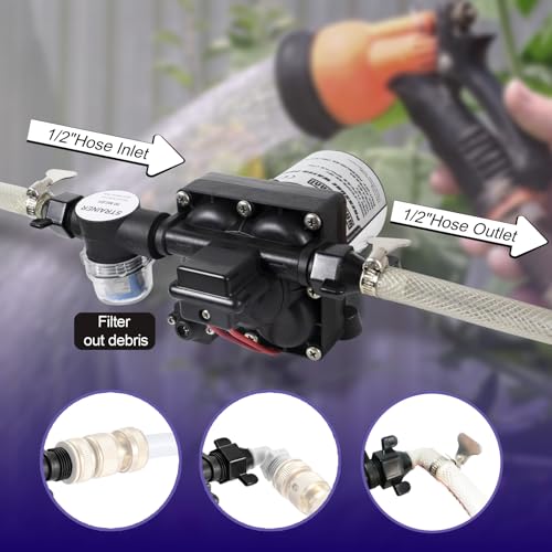 RV Water Pump 12 Volt DC 3.0GPM 55PSI Replacement For 4008